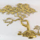 Brass wall sculpture