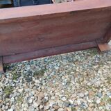 Console in old Empire style with a wooden frame and marble top.