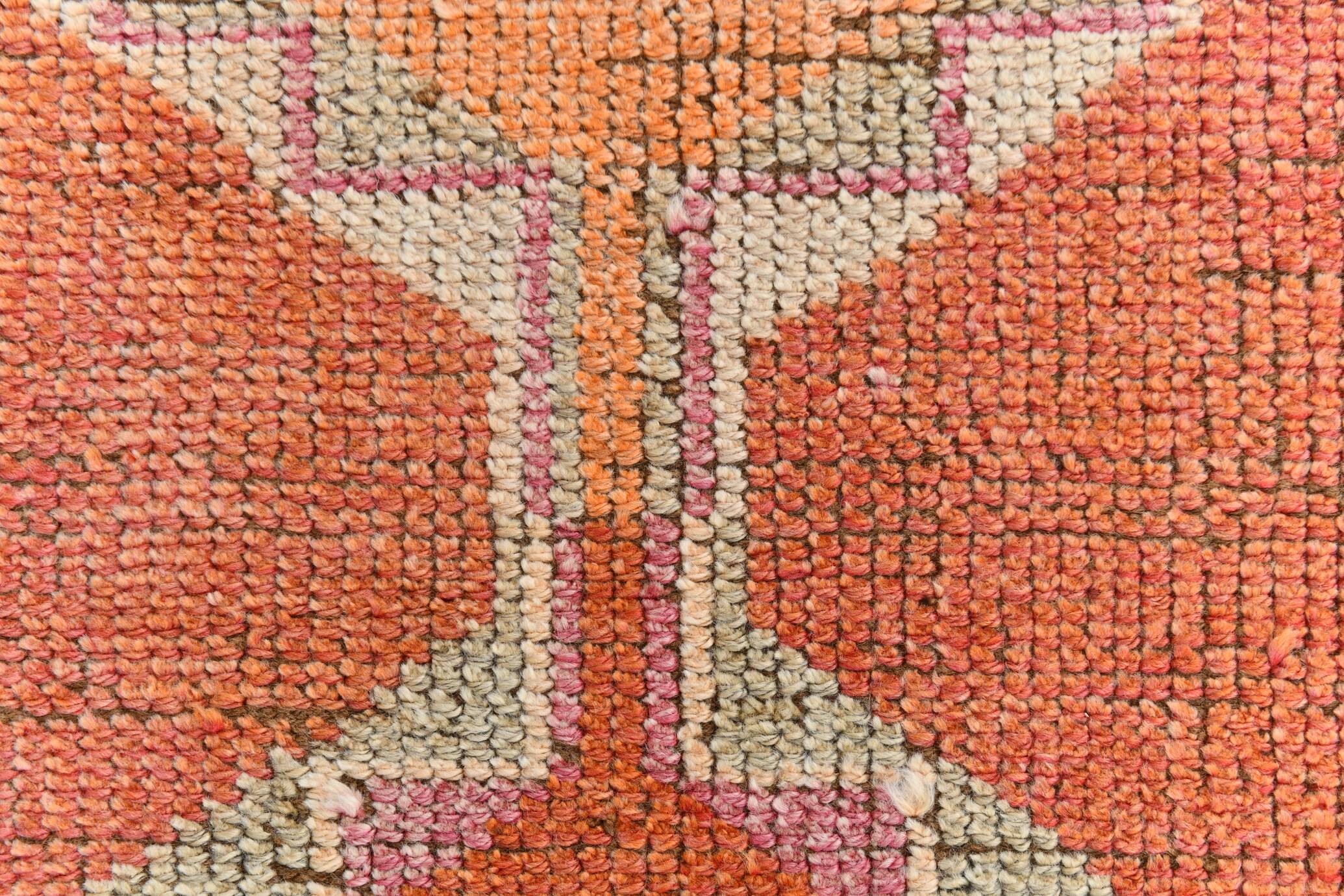 Contemporary Vintage Runner Rug, Wabi Sabi Hallway Runner Rug, 94x329 Cm