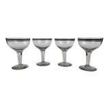 Set of 4 cocktail glasses 20s-30s