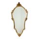 Miroir cranté en or classique Deknudt, biseauté, style Louis XVI, 94 cm