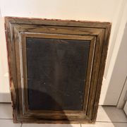 Oil Painting on Wood Panel with Golden Frame, English Hunting Dog