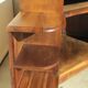 Superb corner unit in solid walnut, of very good quality