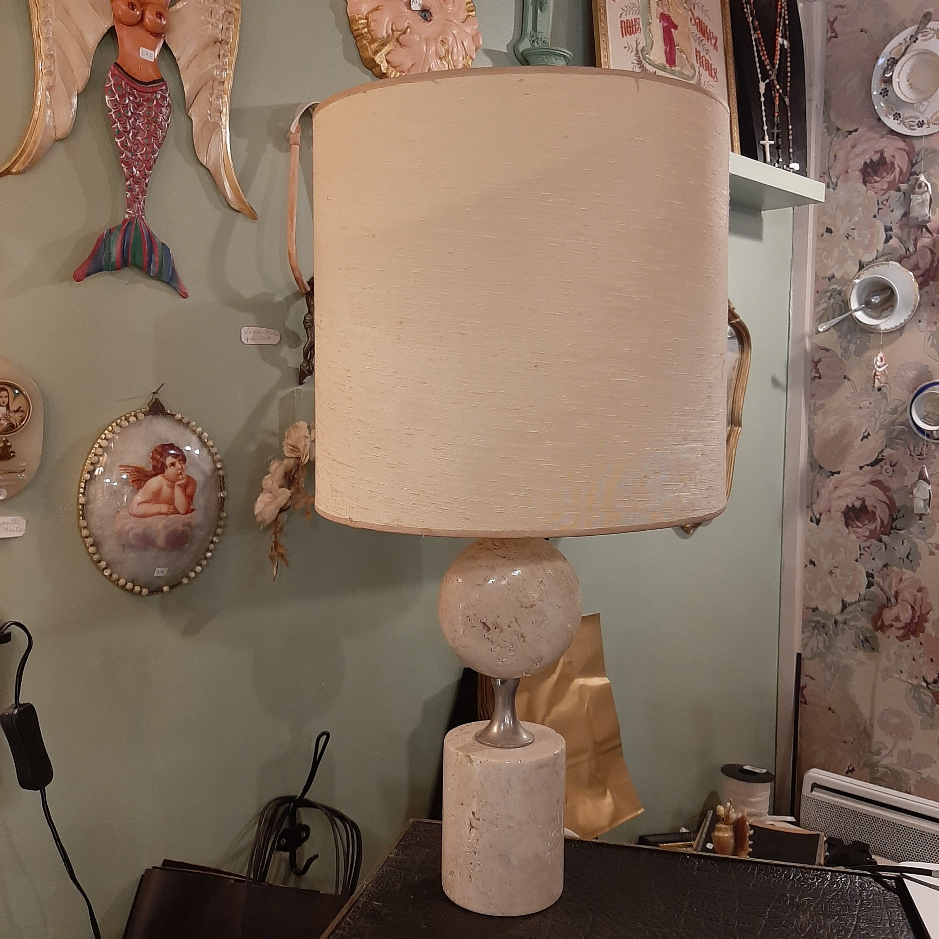 Vintage marble lamp