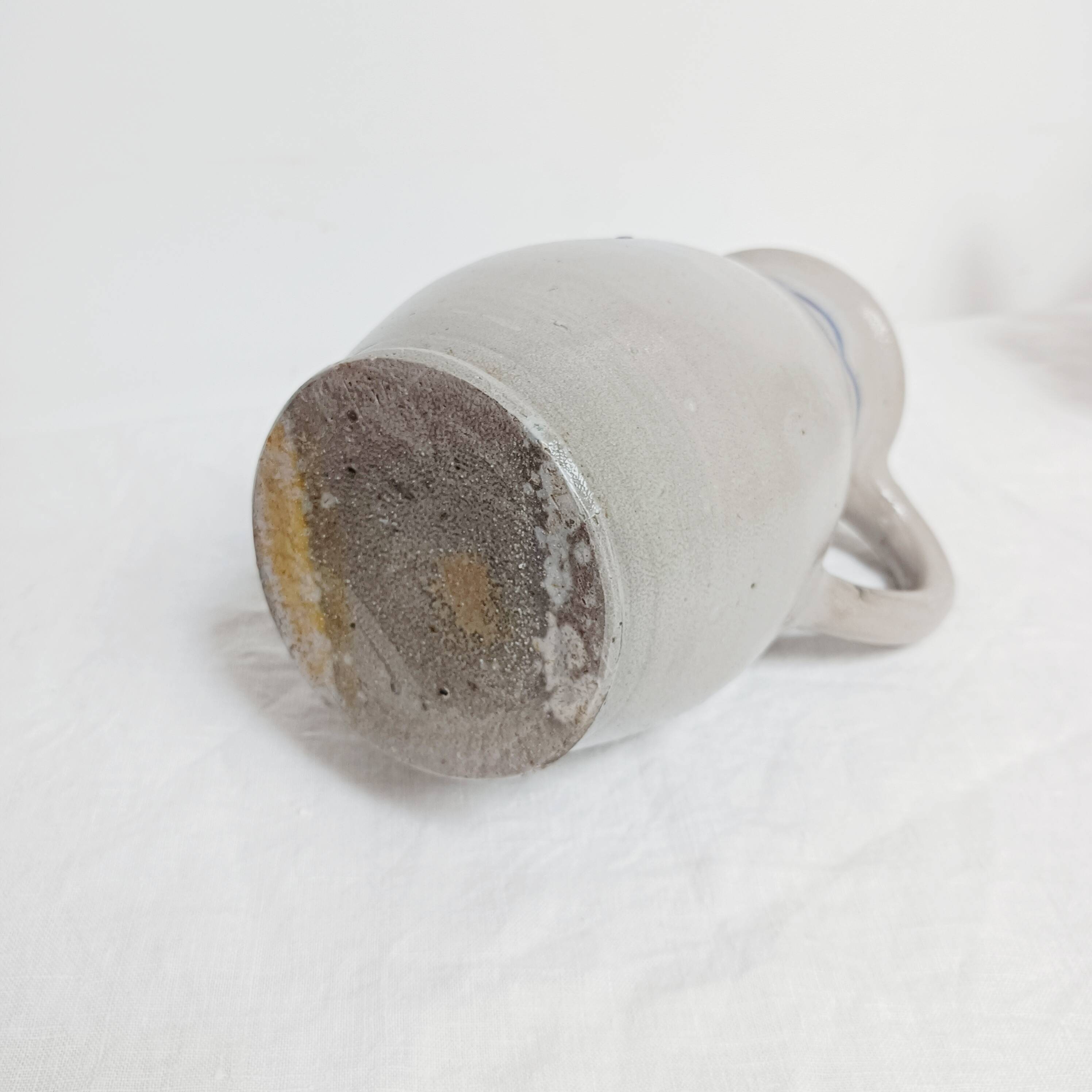 Jug, blue stoneware vase