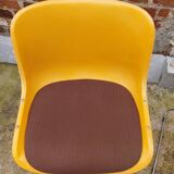 Paire de chaises traineaux Orange