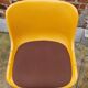 Paire de chaises traineaux Orange