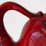 Scheurich West Germany 1960s red lash vase