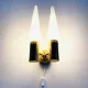 Brass Coloured Double Wall Lamp By Hans-Agne Jakobsson For Markaryd, Sweden, 1960S