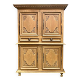 18th-century oak four-door sideboard