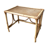 Rattan coffee table with canning tray