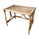 Table basse en rotin et plateau cannage