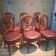Set of 6 neo-classical chairs from the nineteenth century.