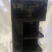 Édition précoce du chariot boby joe colombo bieffeplast noir 1970