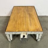 Grey Industrial Coffee Table Cart, 1960s