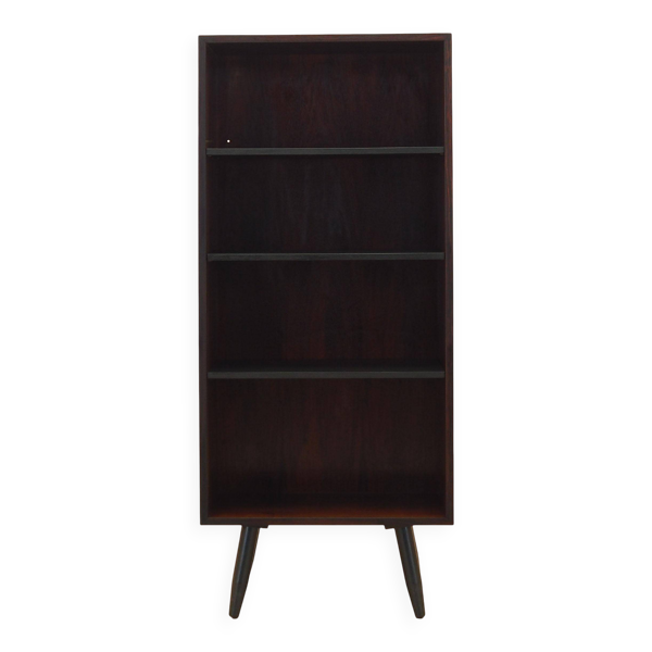 Bibliothèque en acajou, design danois, années 1970, fabriquée par Omann Jun.