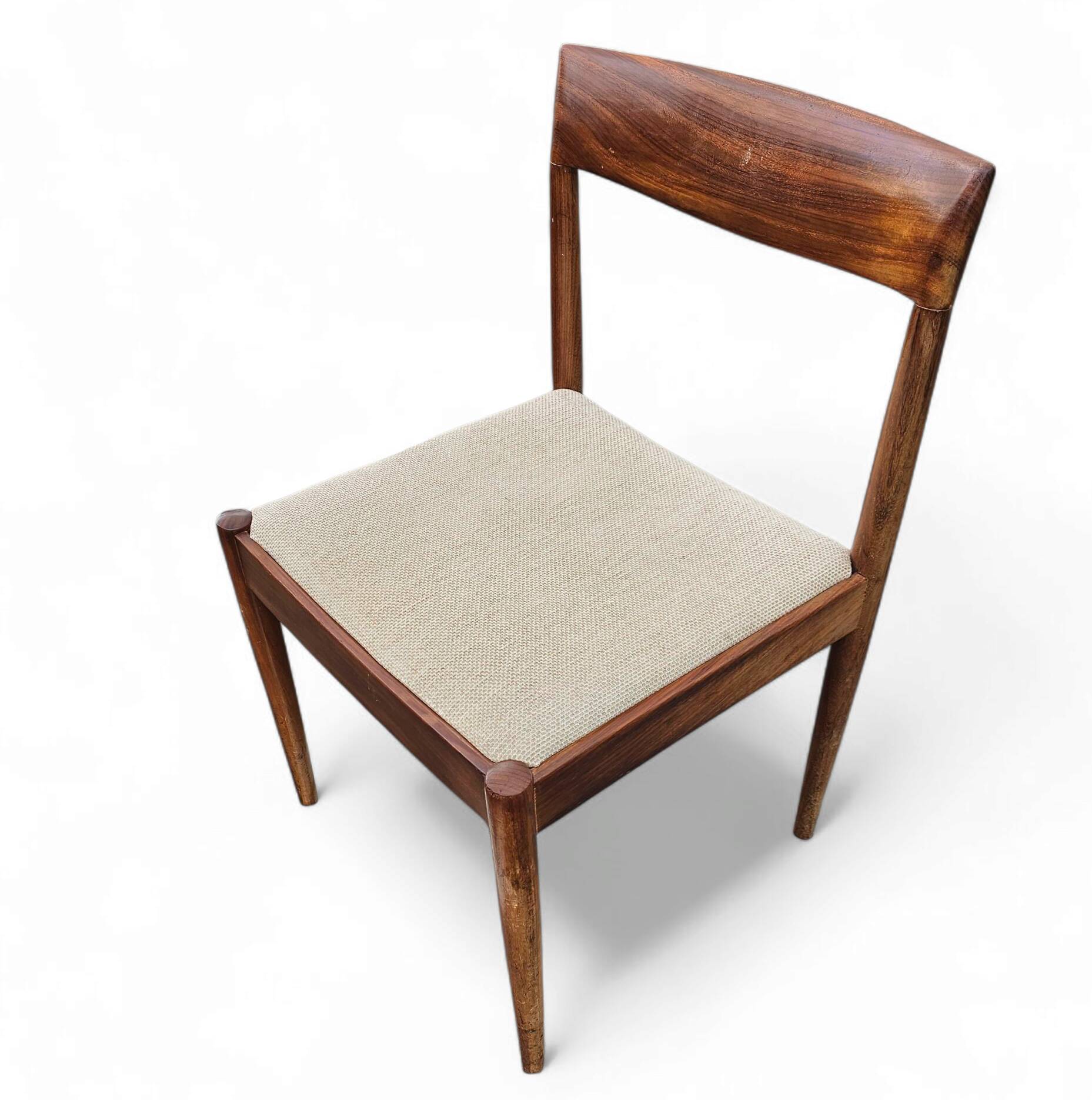 4 Scandinavian teak dining chairs / 1970s