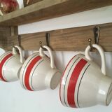 wall-mounted bakery shelf