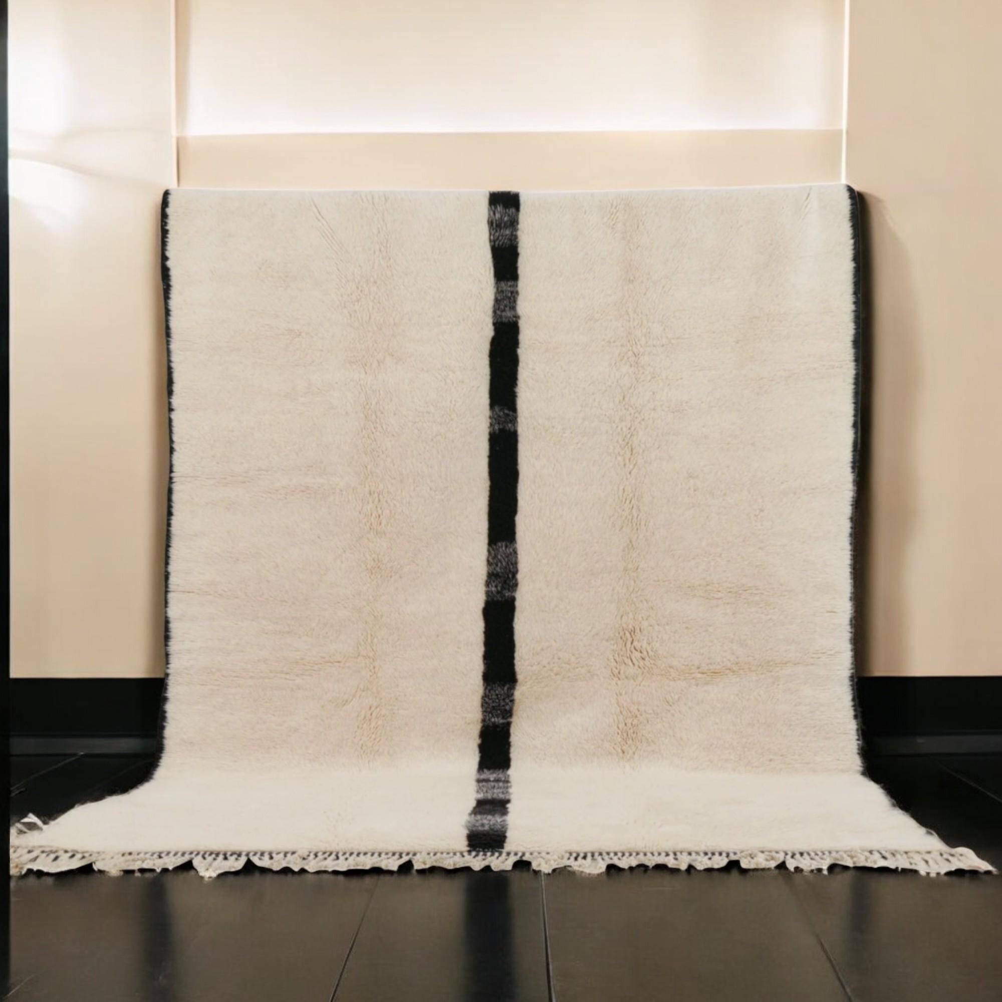 Berber rug in natural wool 3x2 m