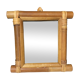 Vintage bamboo mirror