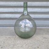 10 liter blown glass demijohn