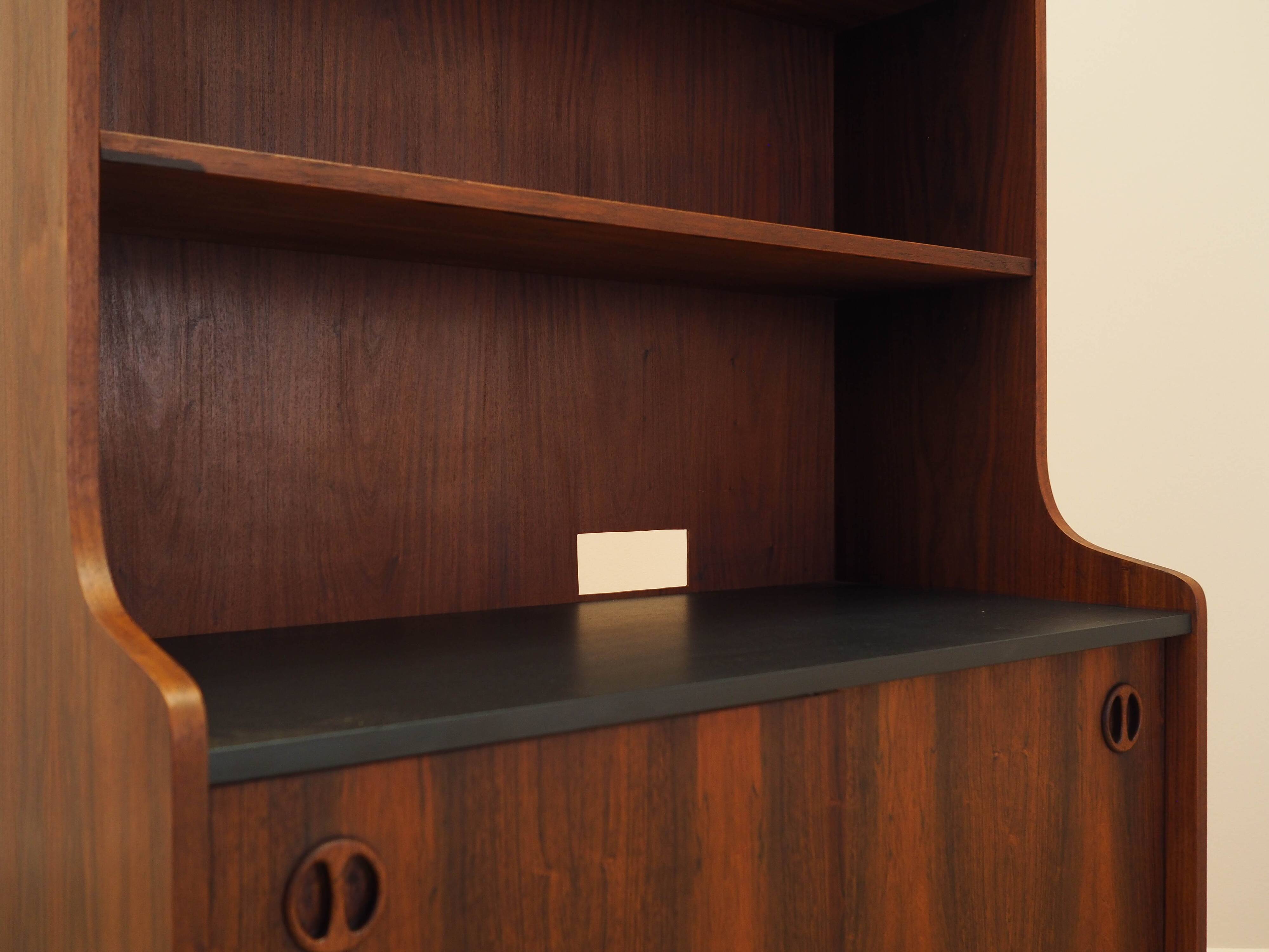 Rosewood bookcase, Danish design, 1970s, made in Denmark