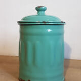Decorative set of enamelled kitchen appliances
