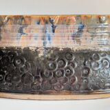 Planter caché-pots ceramic decor barbotine vintage
