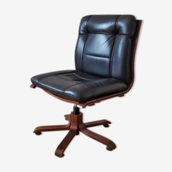 Leather office chair 1970