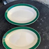 Set of two serving dishes Digoin and Sarreguemines