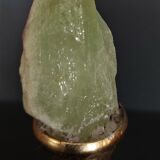 Cabinet of Curiosities green calcite on pedestal