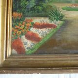 Table oil on wood park view