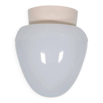 Vintage opaline ceiling light from the 1950s, minimalist.