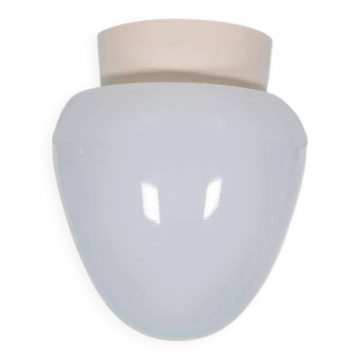 Vintage opaline ceiling light from the 1950s, minimalist.