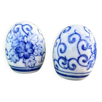 Chinese ceramic salt and pepper shaker