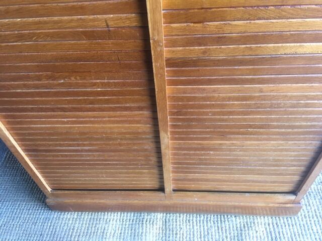 Notary cabinet binder double curtains