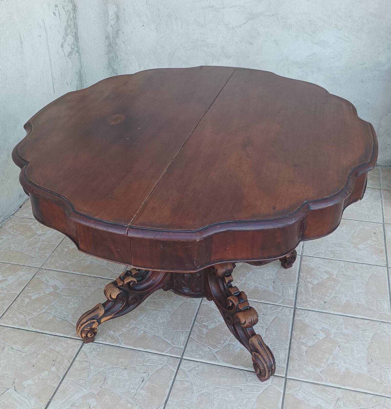 Table style anglais en acajou 19ème
