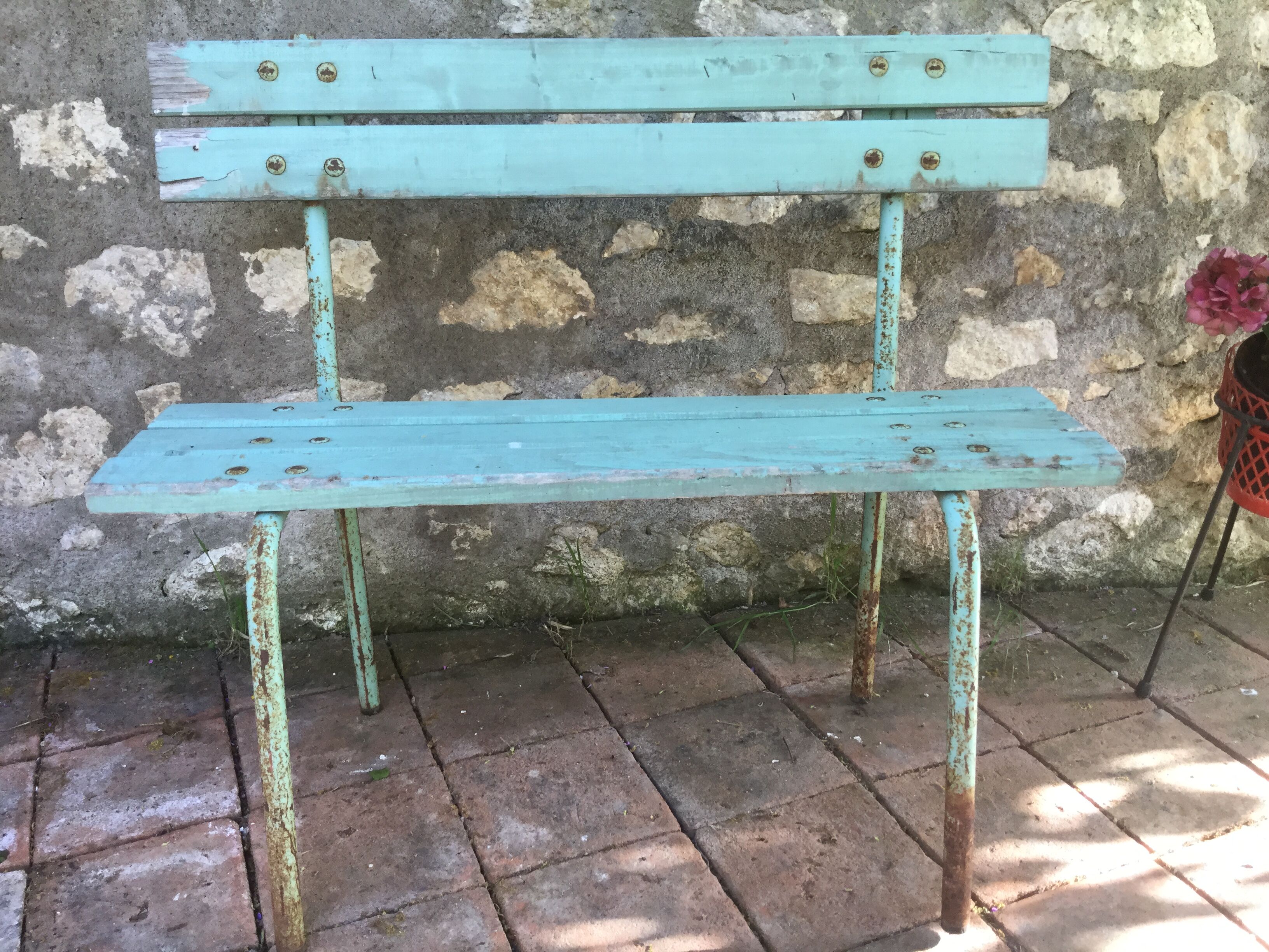 Vintage garden bench 50s