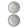 Set of 2 deep plates, ironstone LG Barreau.