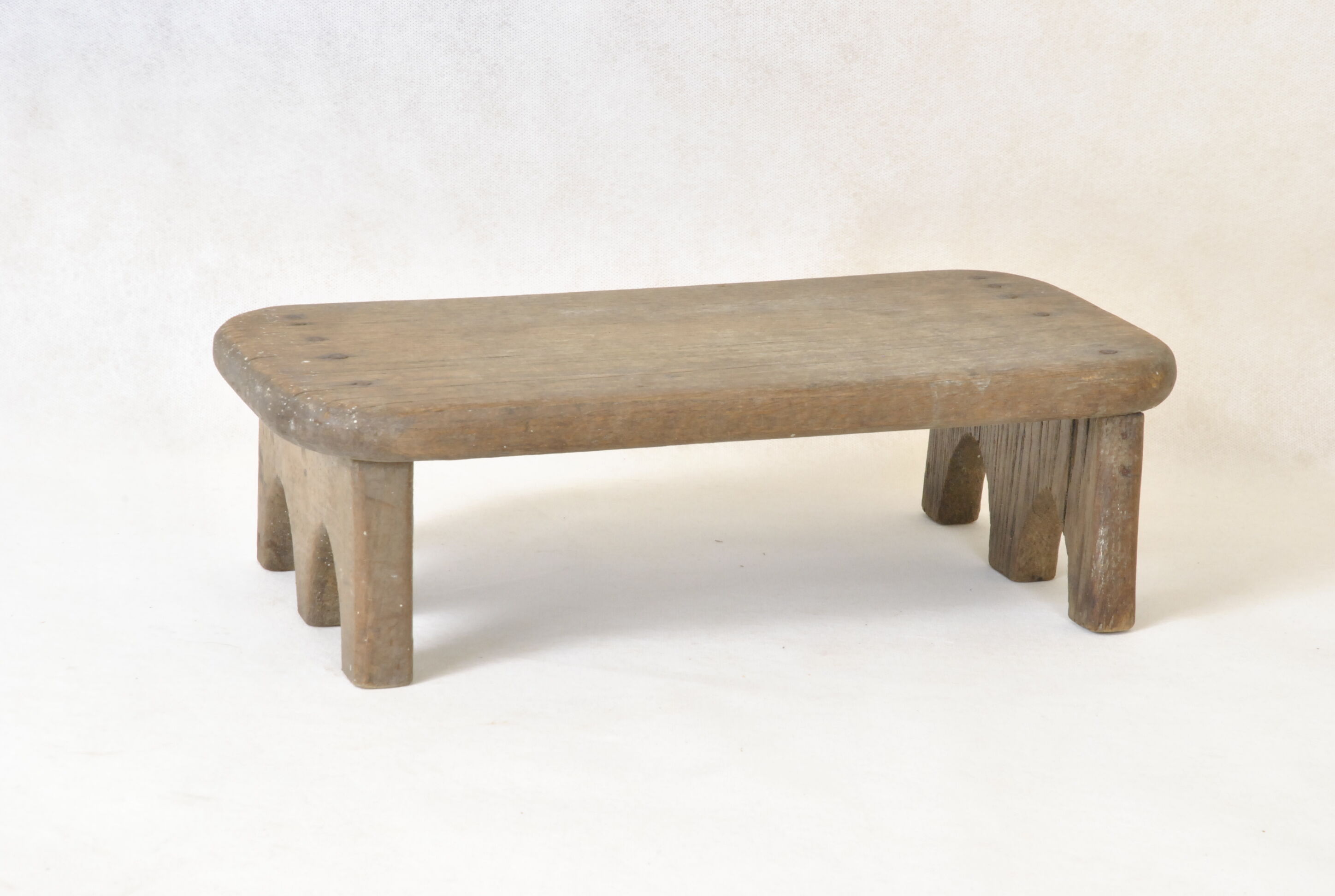 Tabouret chêne porte support de plante repose pied