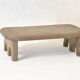 Tabouret chêne porte support de plante repose pied