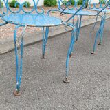 Old wrought iron garden furniture