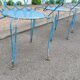 Old wrought iron garden furniture