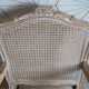 Armchair in white ceruse wood Louis XV style