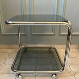Table basse à double niveau des années 1970