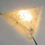 Post Modern Murano glass triangle ceiling lamp by Sylcom, Italy, 1985