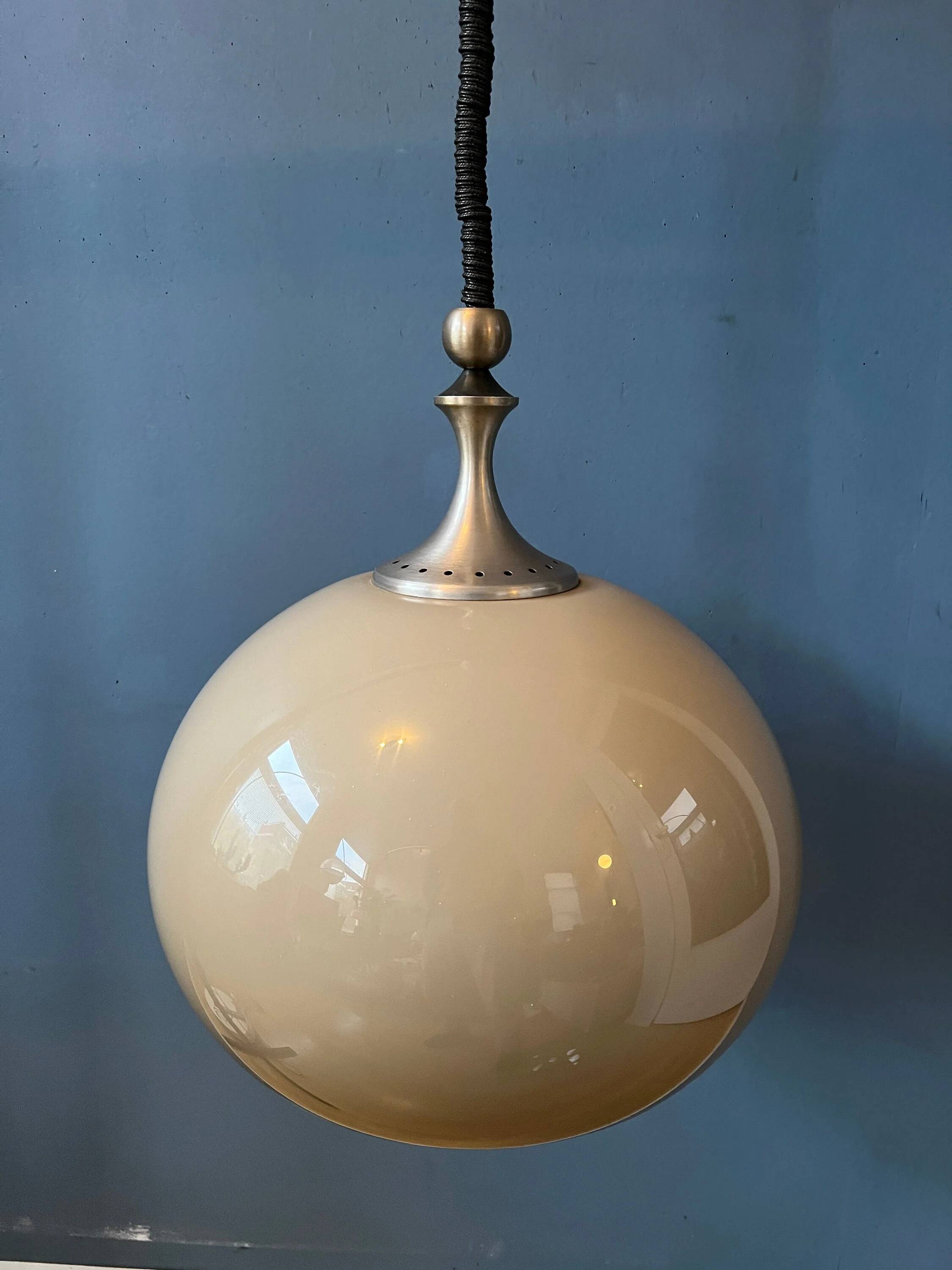 Suspension champignon Space Age en plexiglas Dijkstra Mid Century