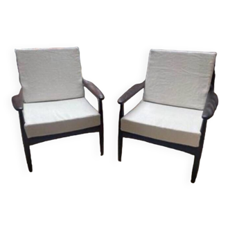 Pair of Scandinavian armchairs