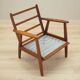 Danish armchair in wood and fabric, 1970s