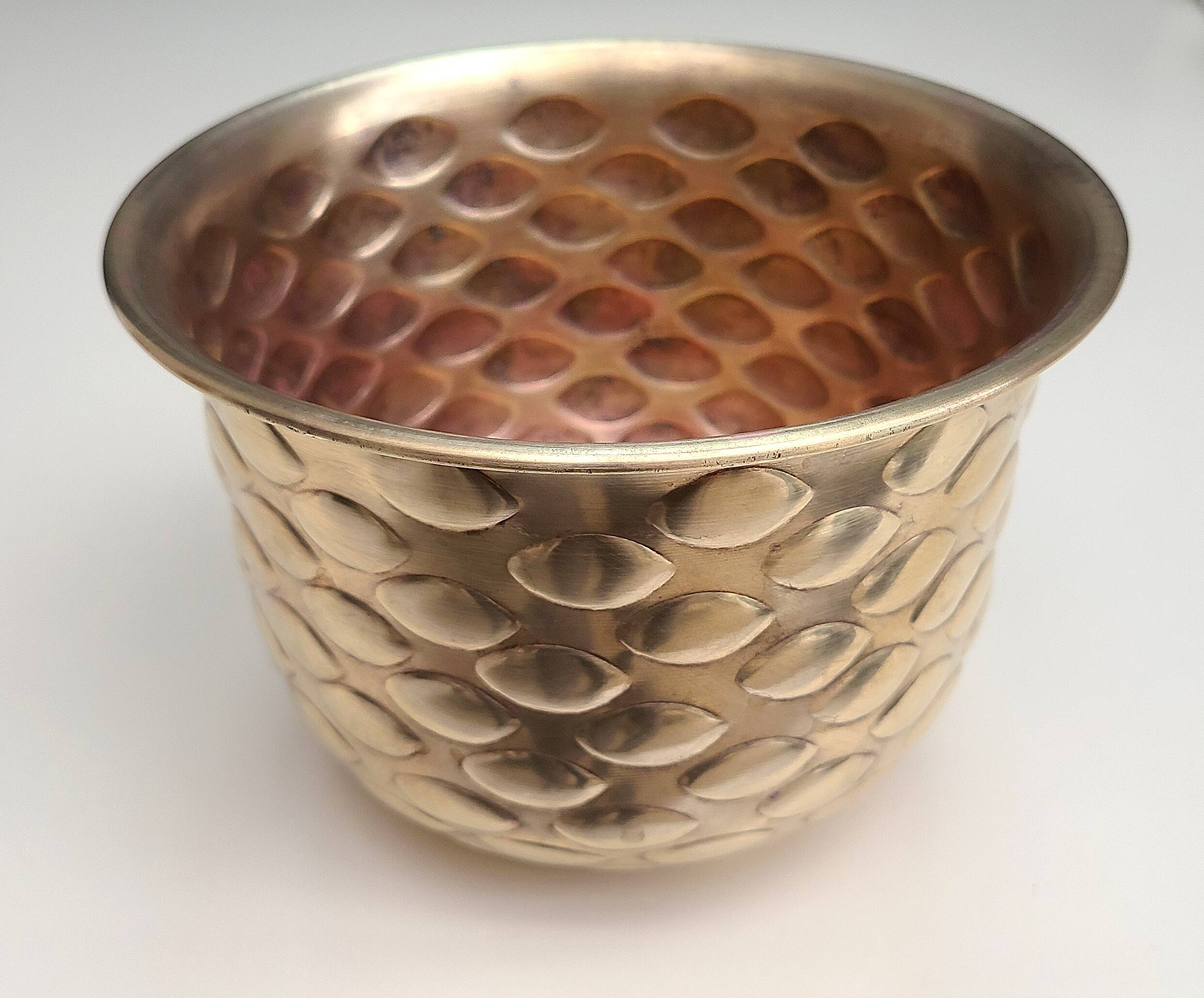 Vintage brass planter